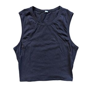Lululemon Boysenberry Blue Line Up Crop Tank Size 2